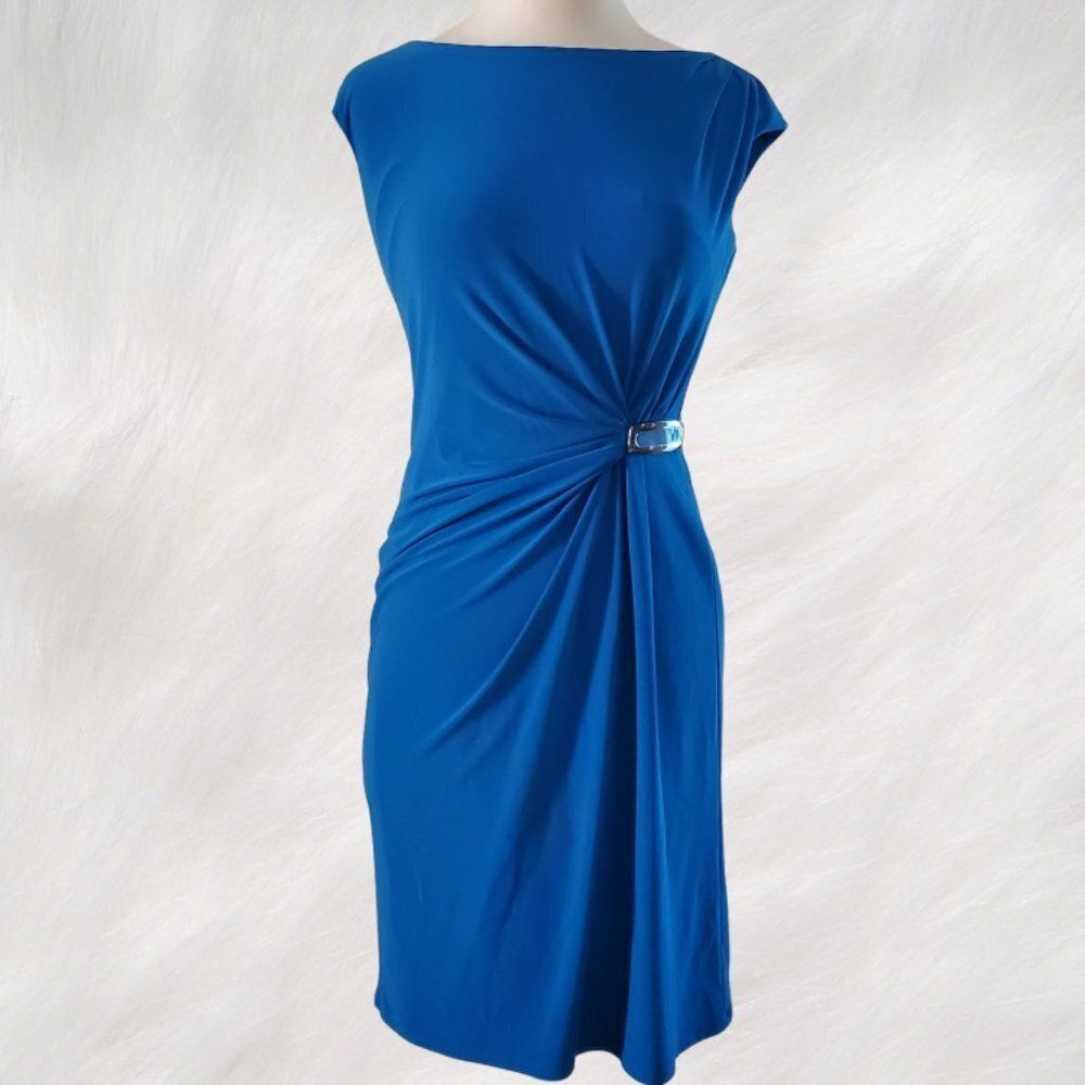 Evan Picone Formal Wear | Cap Sleeved Royal Blue Lined Dress | Sz 6 - Never Worn